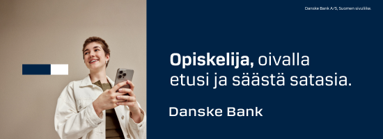Danske Bank opiskelijan edut.