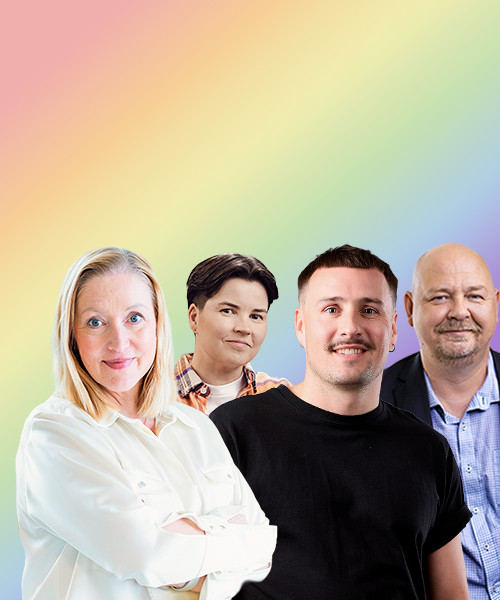 Elina Välimaa, Laura Haimila, Joonas Pesonen ja Markus Rissanen.